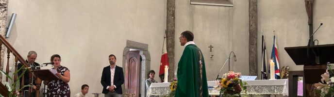 Fête paroissiale et Au revoir de Joseph à Orsières